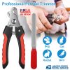 Dog Nail Clippers Professional Pet Nail Trimmer for Pet Claw Grooming Pet Claw Care with Safety Guard to Avoid Over-Cutting Nails Free Nail File