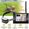 984FT/300M Radius Electric Dog Fence Dog Training Collar IP65 Waterproof Wireless Pets Containment System Rechargeable Dog Receiver Transmitter