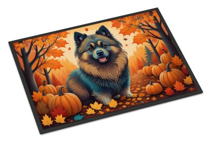 NEW Keeshond Fall Doormat Front Door Mat Indoor Outdoor Rugs for Entryway, Non Slip Washable Low Pile, 18H X 27W