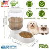 3.5L/1gal Pet Feeder Self-Dispensing Gravity Pets Food Dispenser Automatic Dog Cat Feeder