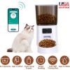 5L Automatic Pet Feeder Timed 2.4G WiFi Cat Feeder With App Control 1-10Meals Dry Food Per Day Type-C Battery Dual Power Supply For Cats Dogs