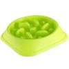 Dog Cat Slow Feeder Bowl Pet No Gulp Feeder Bowl Anti-Bloat Feeding Plate