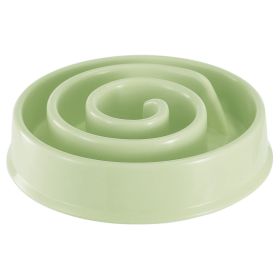Dog Cat Slow Feeder Bowl Pet Interactive Maze Feeder Bowl Anti-Bloat Feeding Plate (Option: Green)