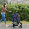 3 Wheels Pet Stroller Foldable Carrier Strolling Cart Travel Jogger Pet Stroller with Removable Liner Storage Basket for Dog Cat