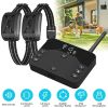 2 In 1 Wireless Electric Dog Fence Waterproof Pet Shock Boundary Containment System Electric Training Collar with 2 Receiver Collars for Small Medium