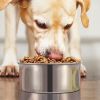 Stainless Steel Dog Bowl Pets Hanging Food Bowl Detachable Pet Cage Food Water Bowl with Clamp Holder