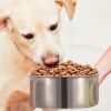 Stainless Steel Dog Bowl Pets Hanging Food Bowl Detachable Pet Cage Food Water Bowl with Clamp Holder