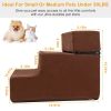 Dog Stairs Pet Step For Bed Couch Sofa Car 3 Steps Soft Foam Detachable Dogs Cats Climb Ladder